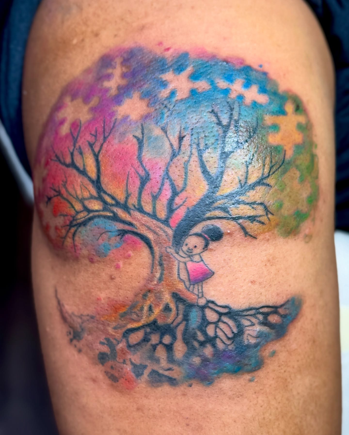 Tattoo by @deirdreaikin — watercolor, illustrative