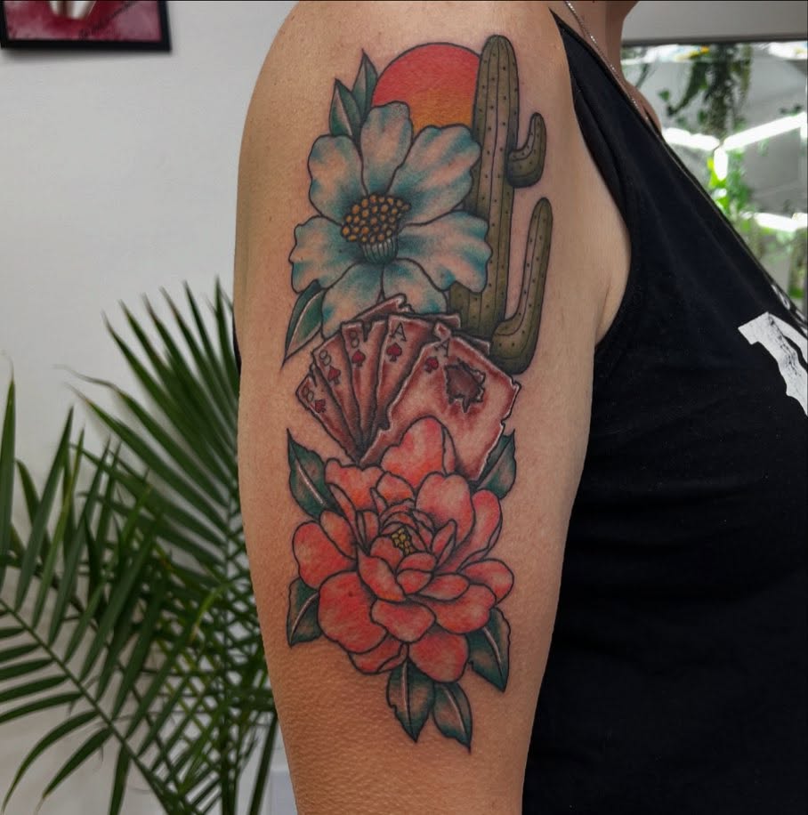 Tattoo by @jesscorinnetattoo — american_traditional, realism