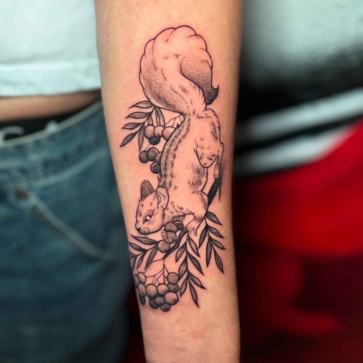 Tattoo by @5am.x.tattoos β dotwork, realism