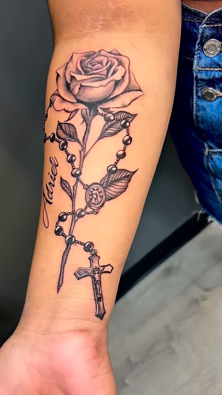 Tattoo by @skullsionink β fine_line, black_and_grey