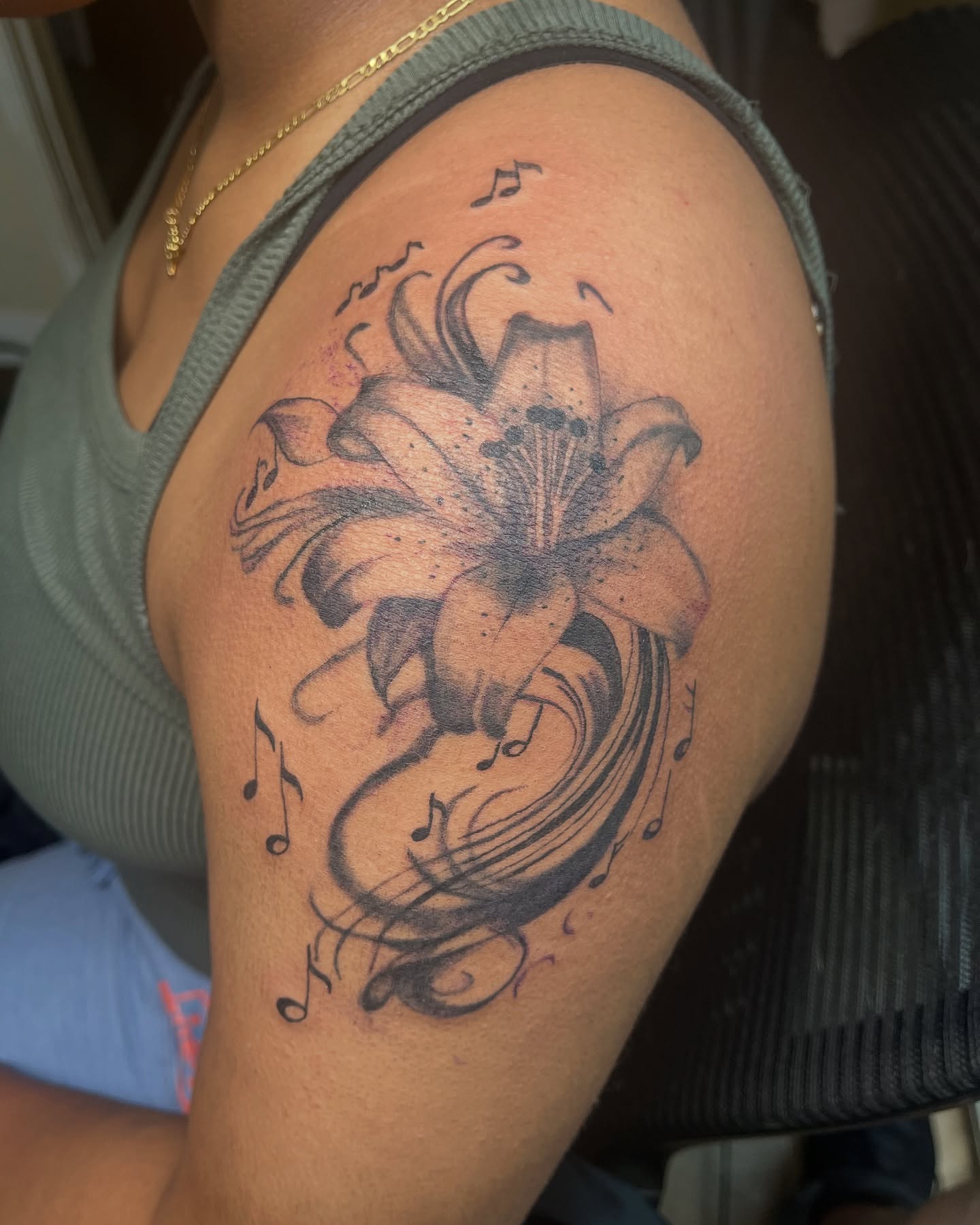 Tattoo by @ecinkstudio — dotwork, black_and_grey