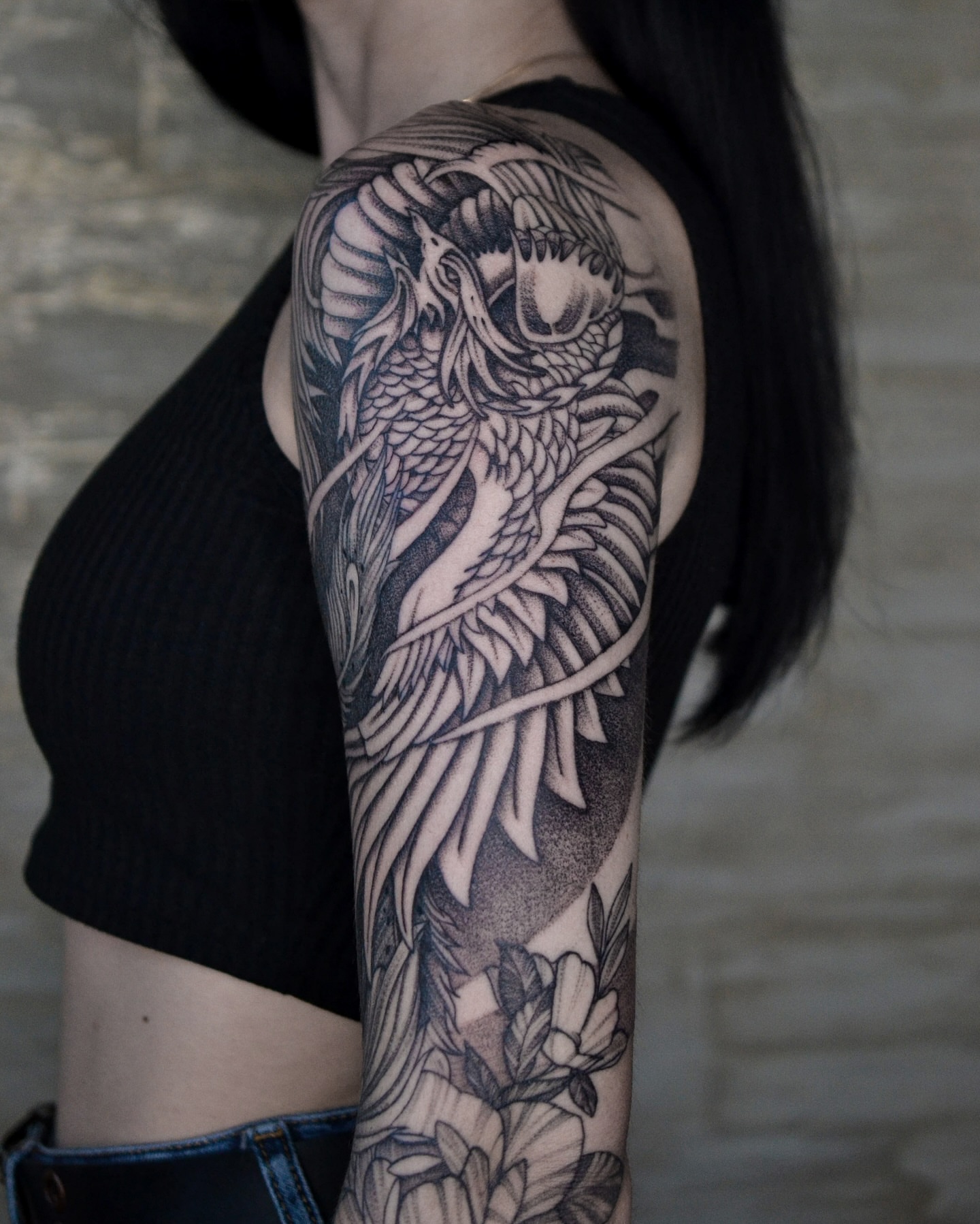 Tattoo by @egorgoltva — black_and_grey