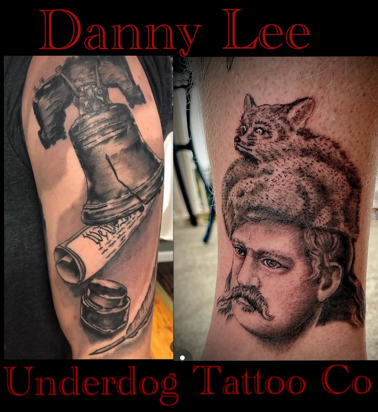 Tattoo by @dannyleeart — black_and_grey