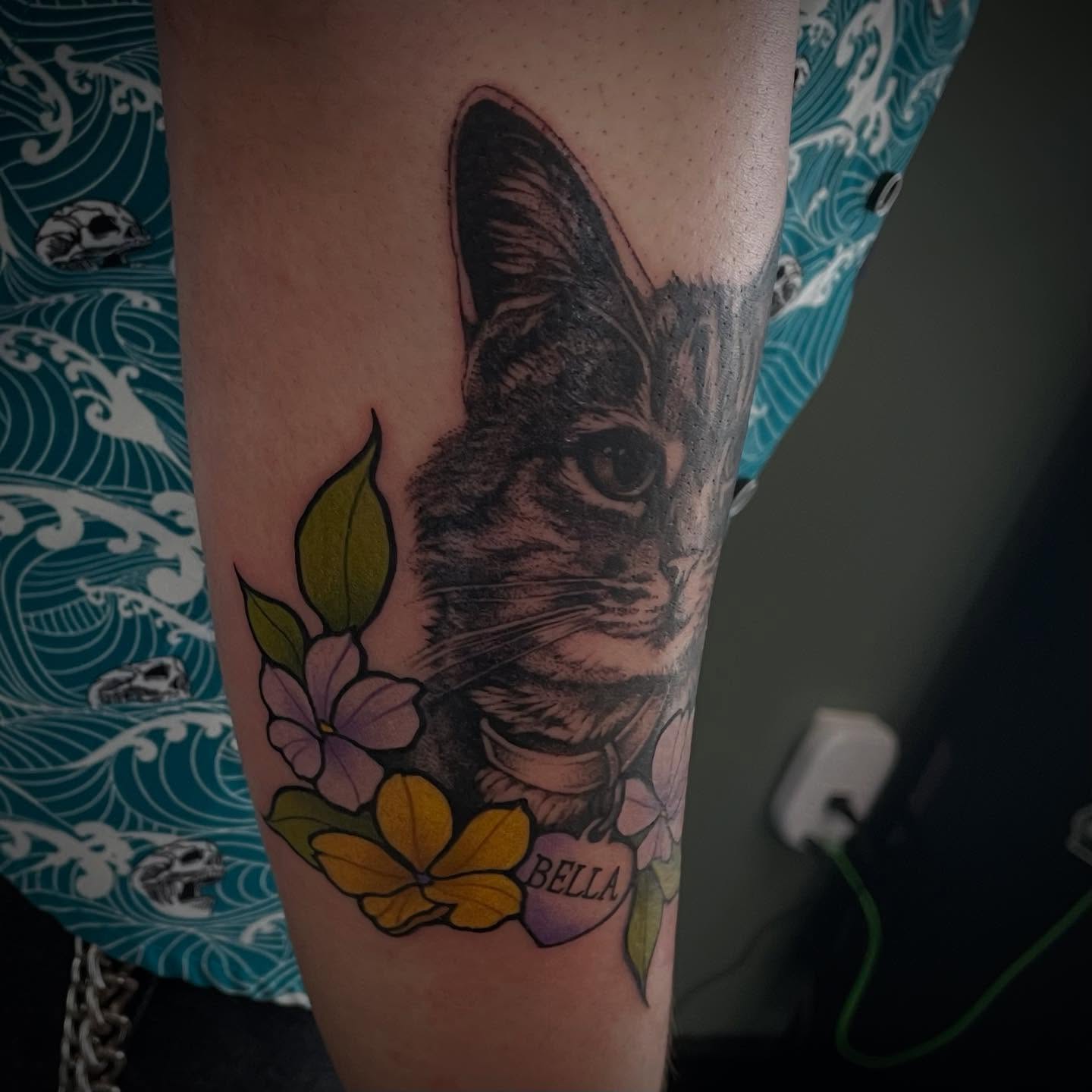 Tattoo by @darkwood.tattoos — realism, dotwork