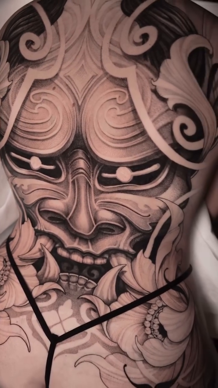 Tattoo by @abcd_tattoo — japanese_irezumi, black_and_grey