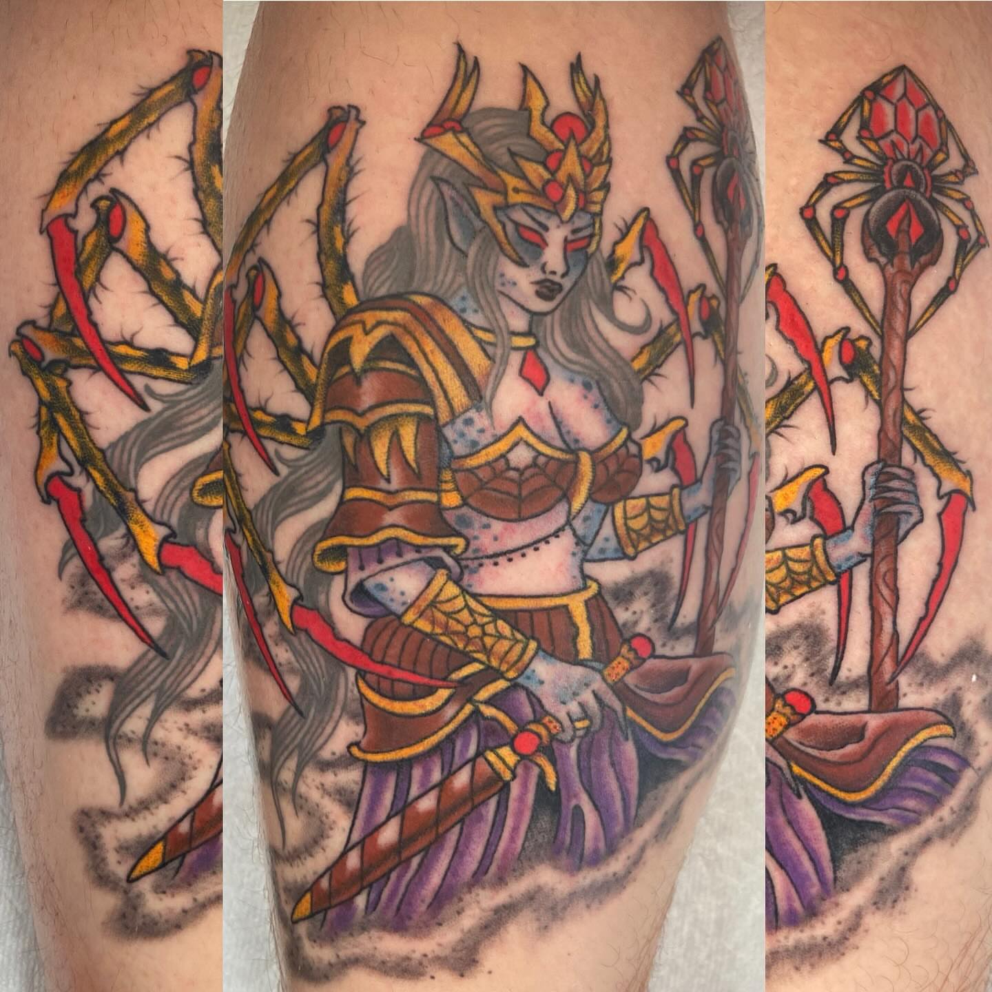 Tattoo by @noryanbaker — american_traditional, dotwork