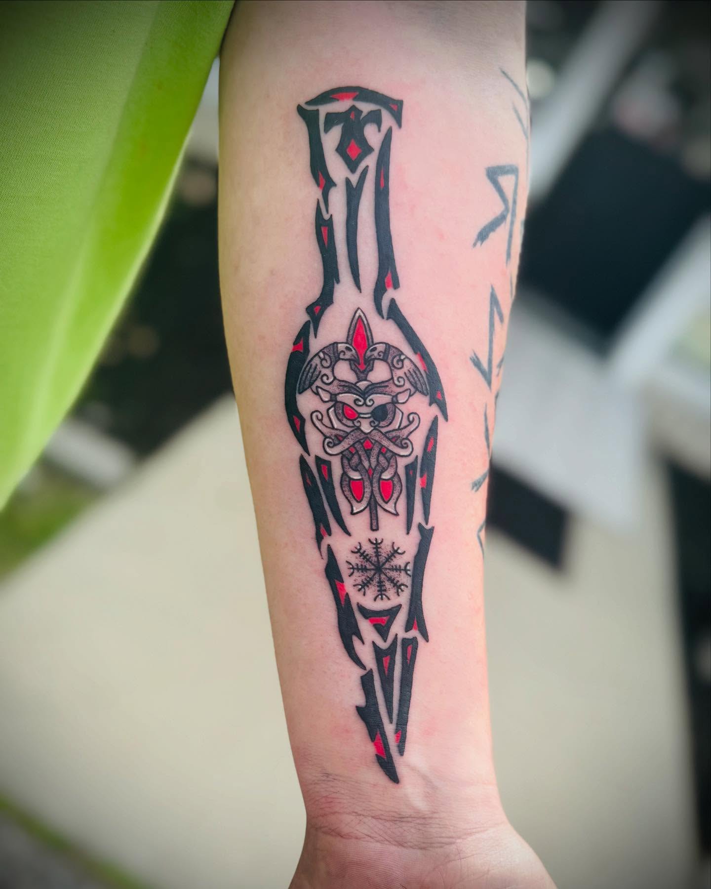 Tattoo by @tattoos_by_johnd — geometric, black_and_grey