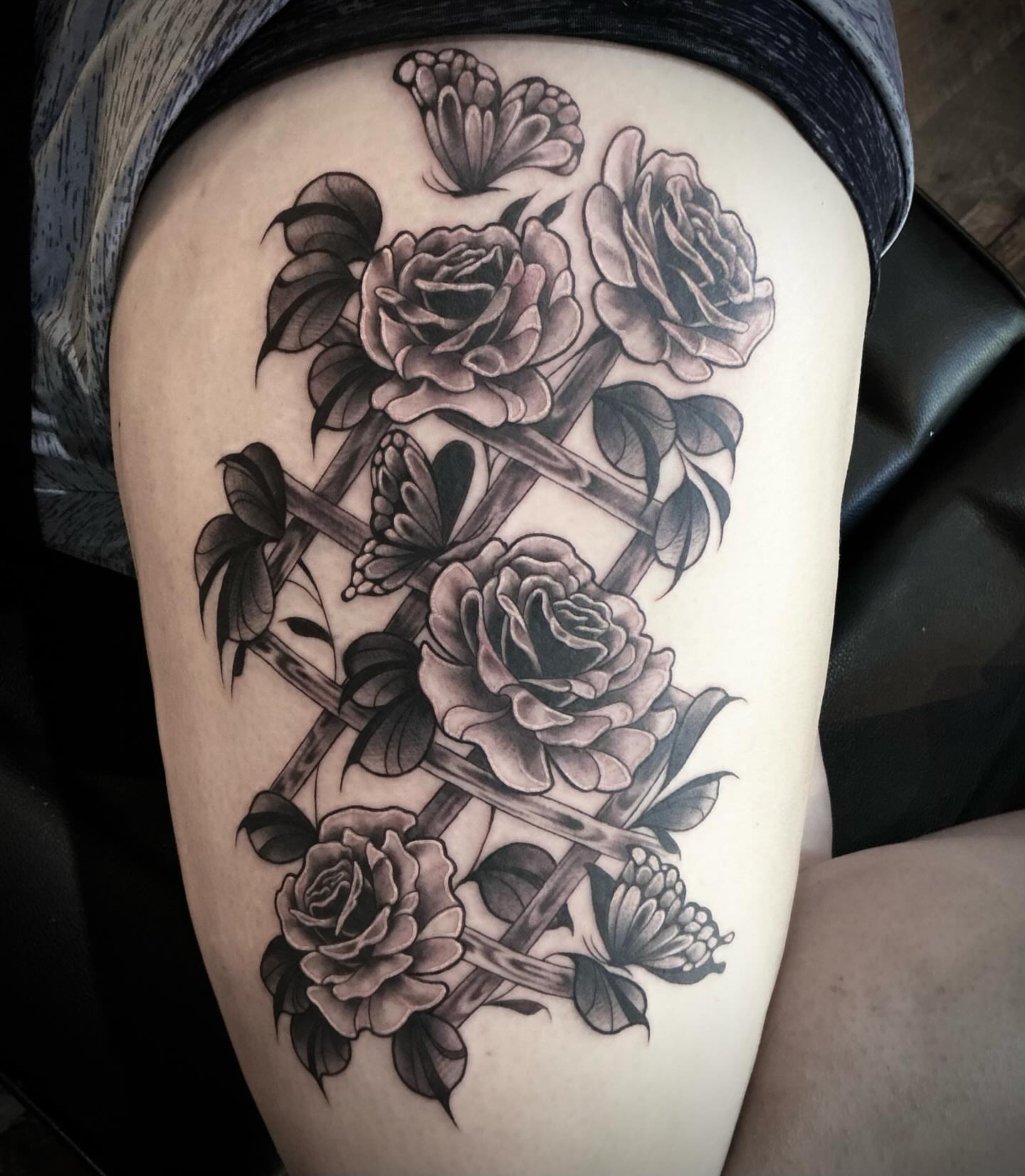Tattoo by @heathersyvilla — black_and_grey, realism