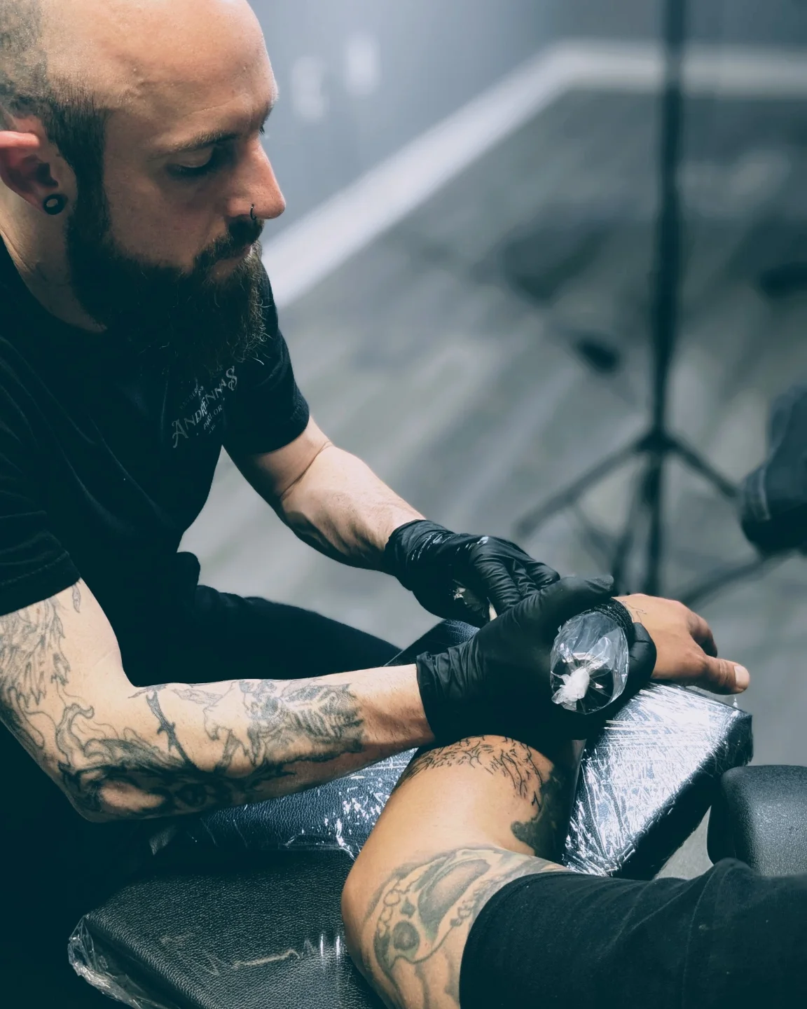 Tattoo by @andrennasparlor — black_and_grey