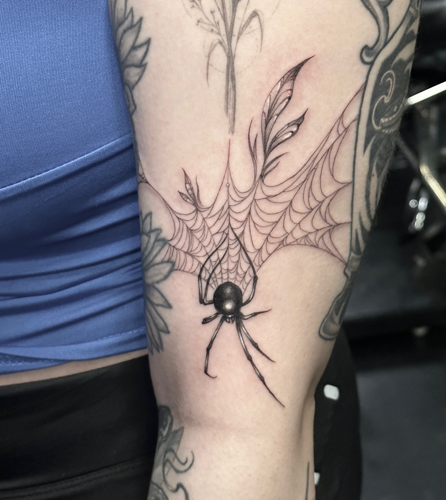 Tattoo by @madamartyr — black_and_grey