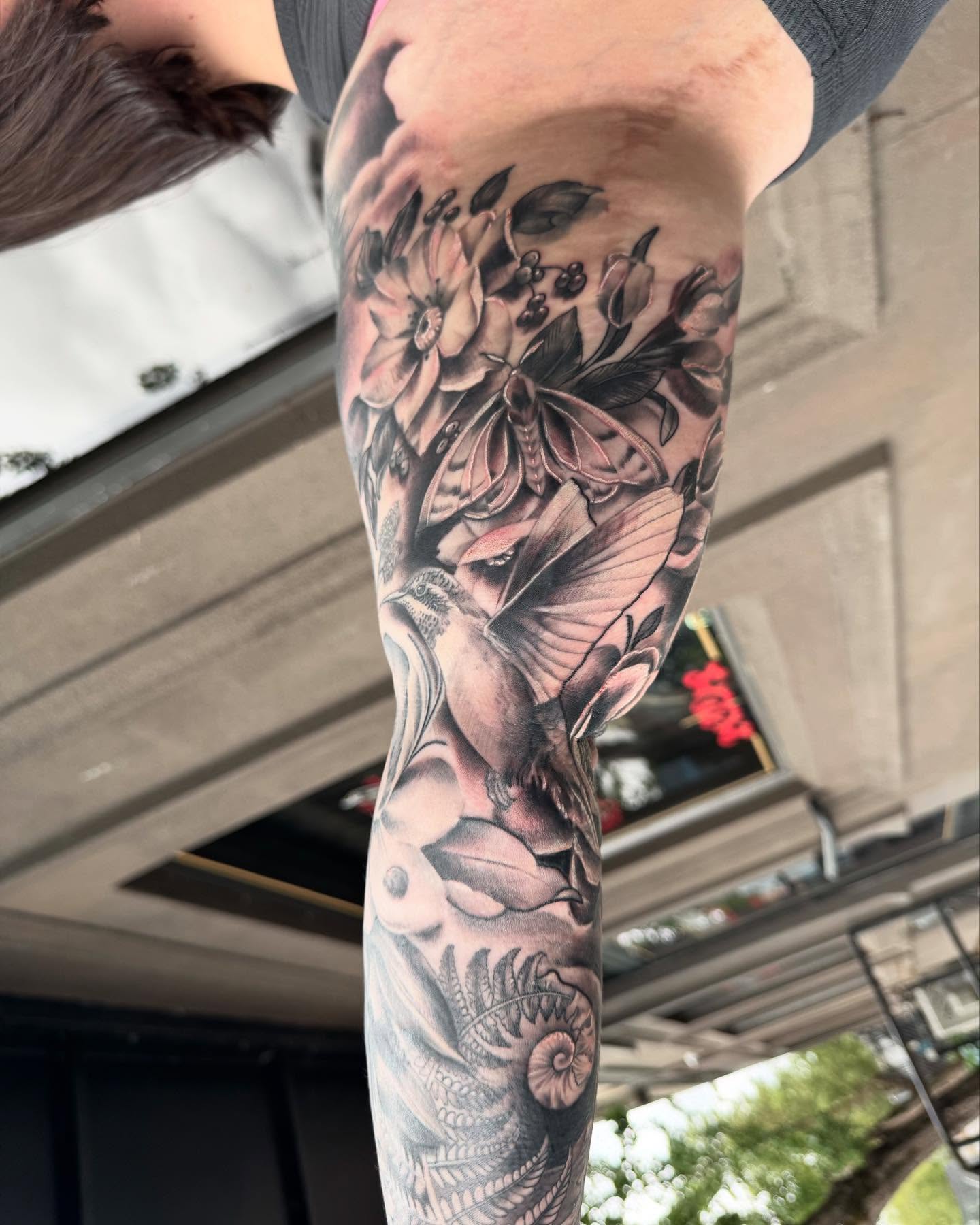 Tattoo by @travisbrowntattoos — realism, black_and_grey