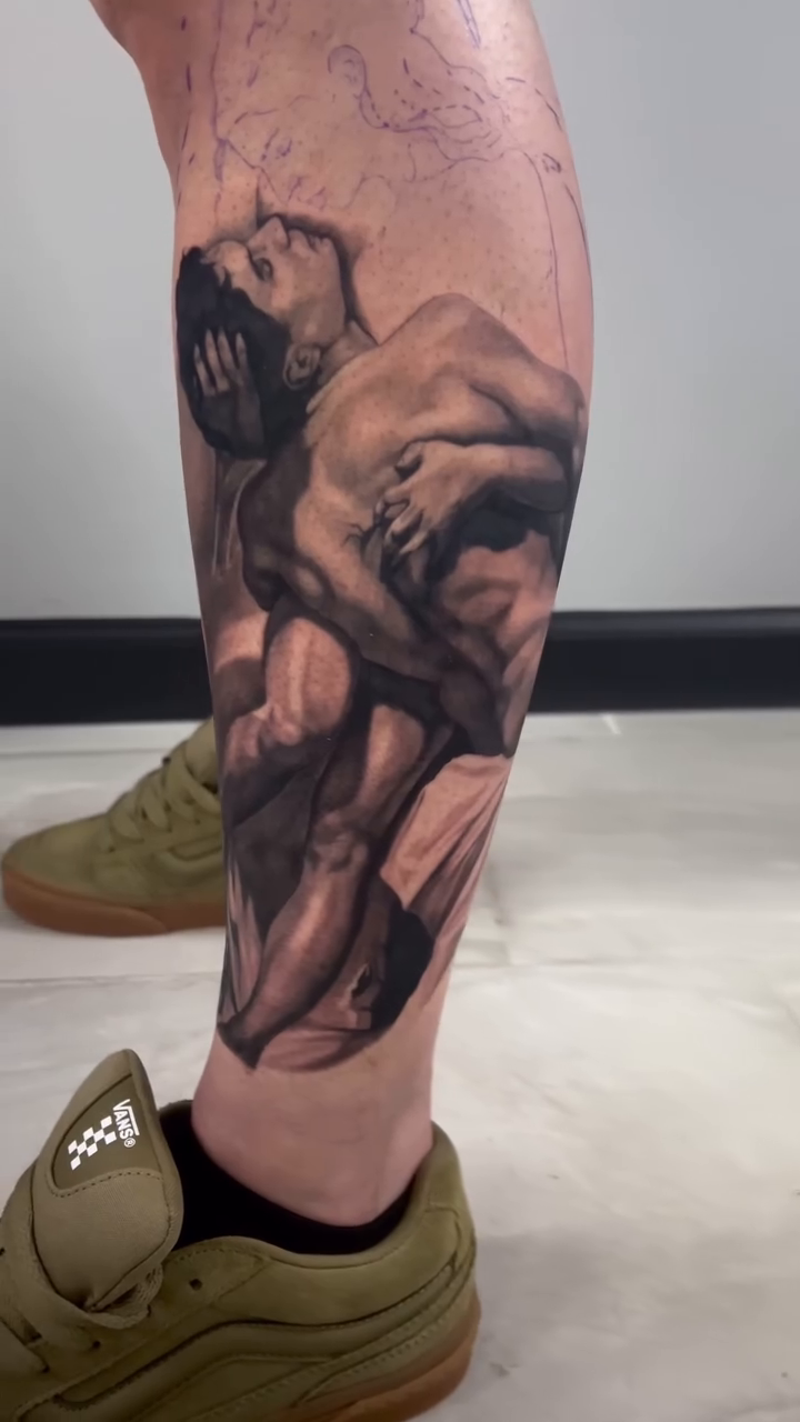 Tattoo by @the_buza — realism, black_and_grey