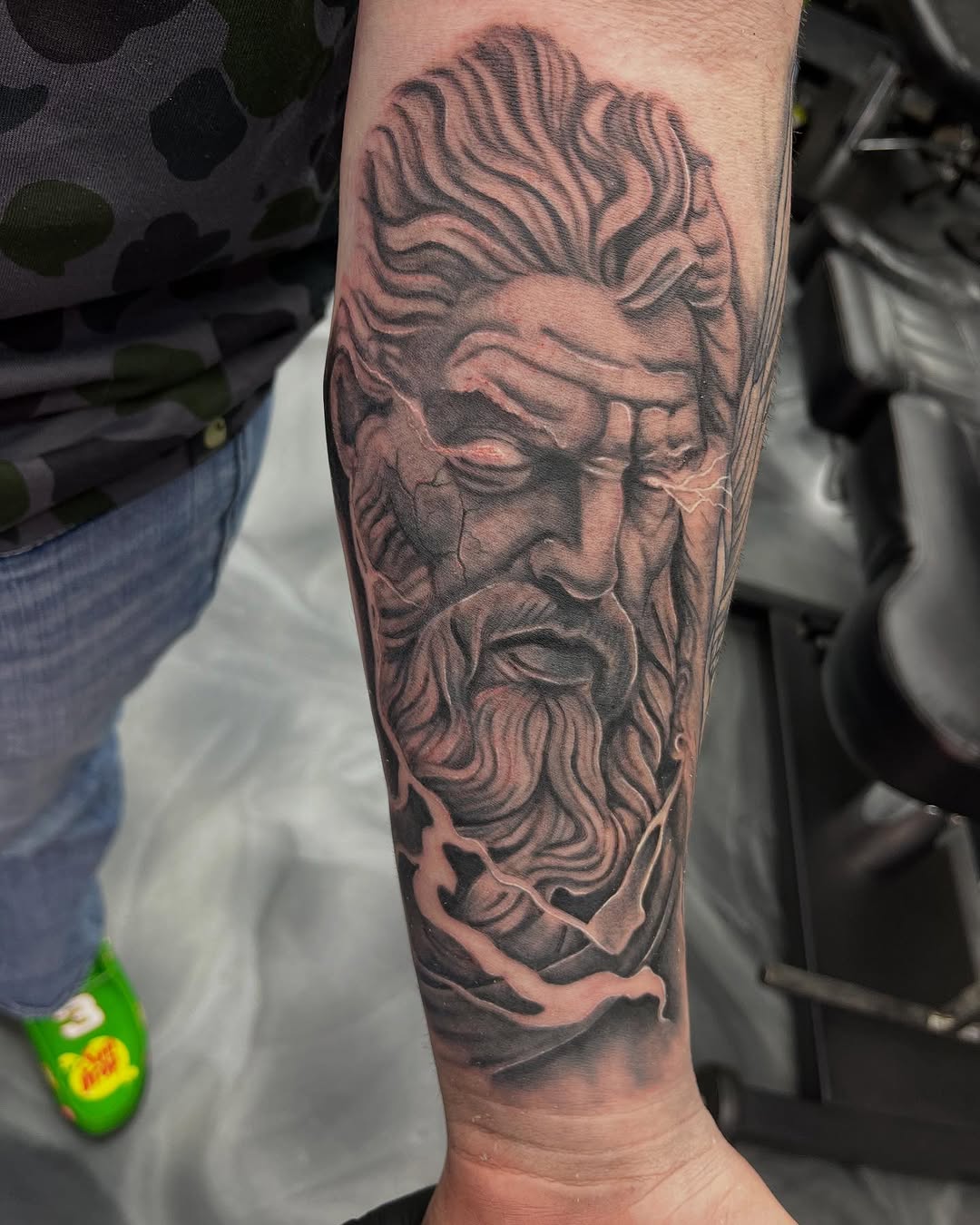 Tattoo by @illestgorilla — realism, black_and_grey