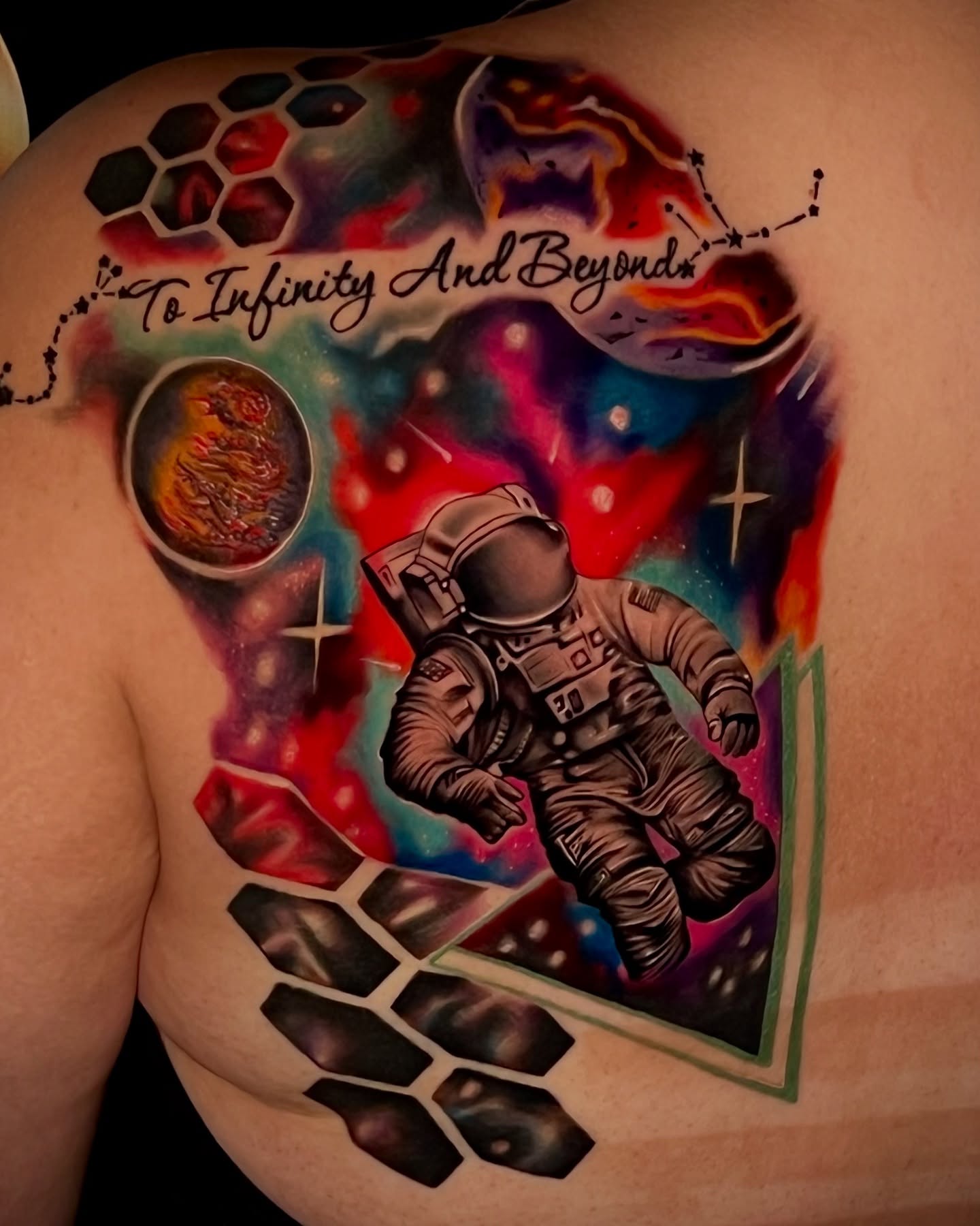 Astronaut in space realism tattoo on the back by π
π¬π±π’π―π¬ πππ±π±π¬π¬ π