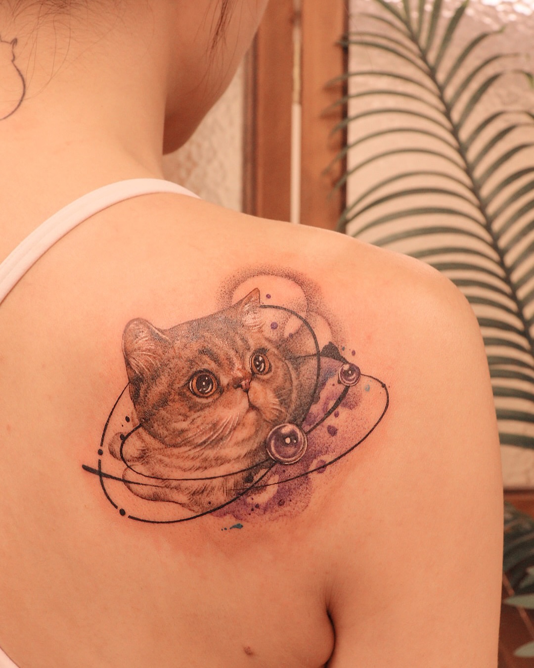 Tattoo by @irislamht — realism, dotwork