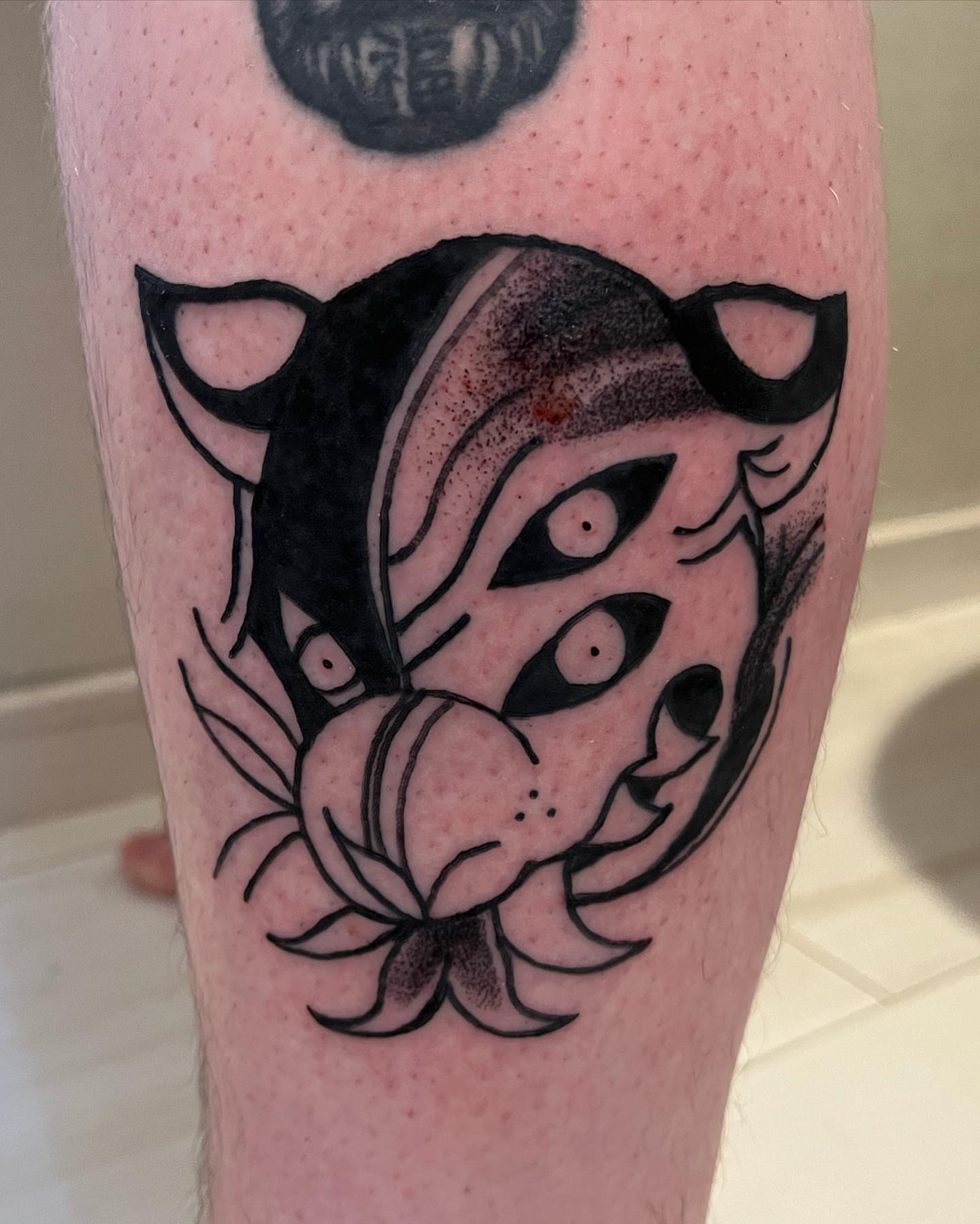 Tattoo by @birdfingers — black_and_grey