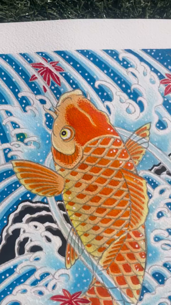 Koi fish japanese irezumi tattoo by Seth Griffin
