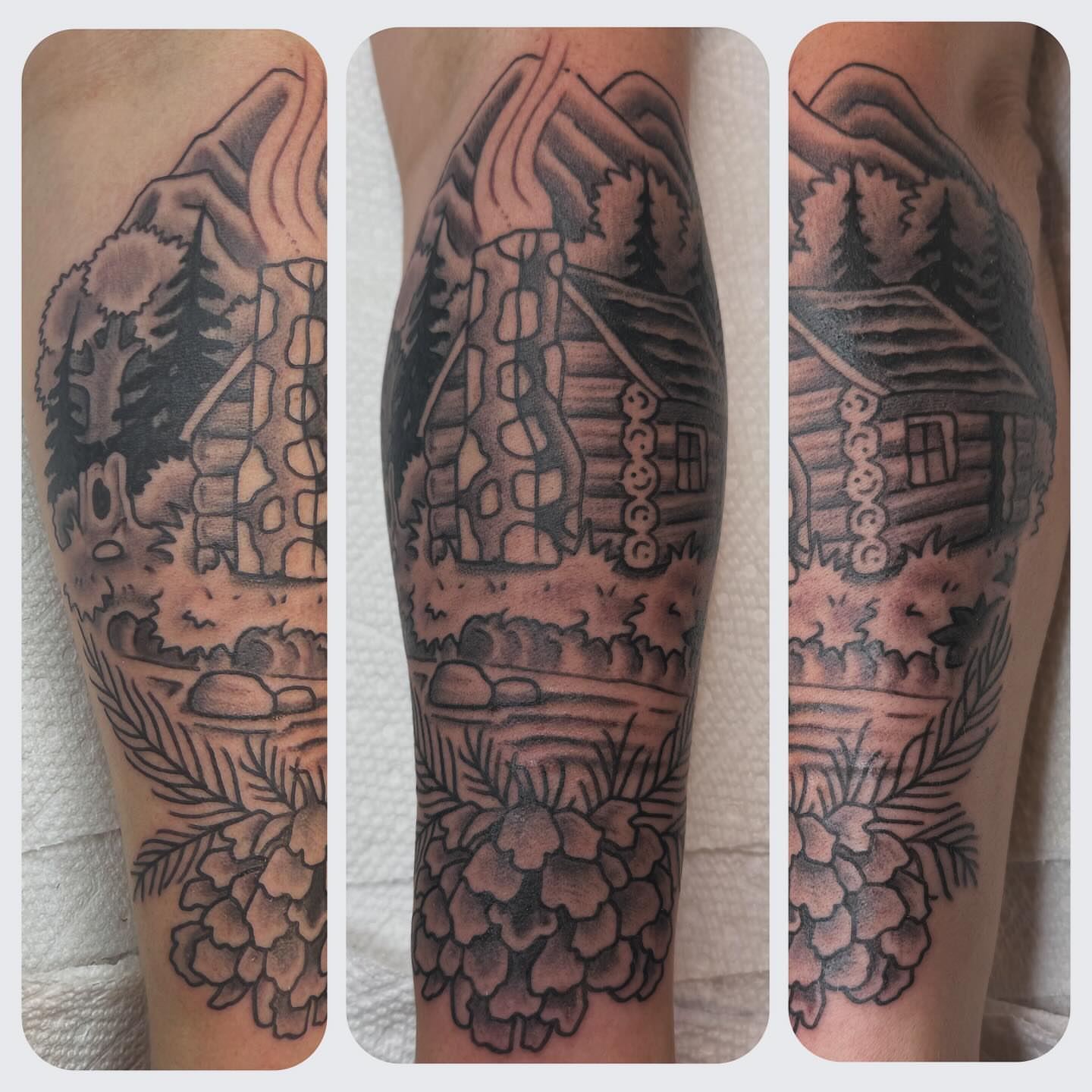 Tattoo by @glessnertattoo — black_and_grey