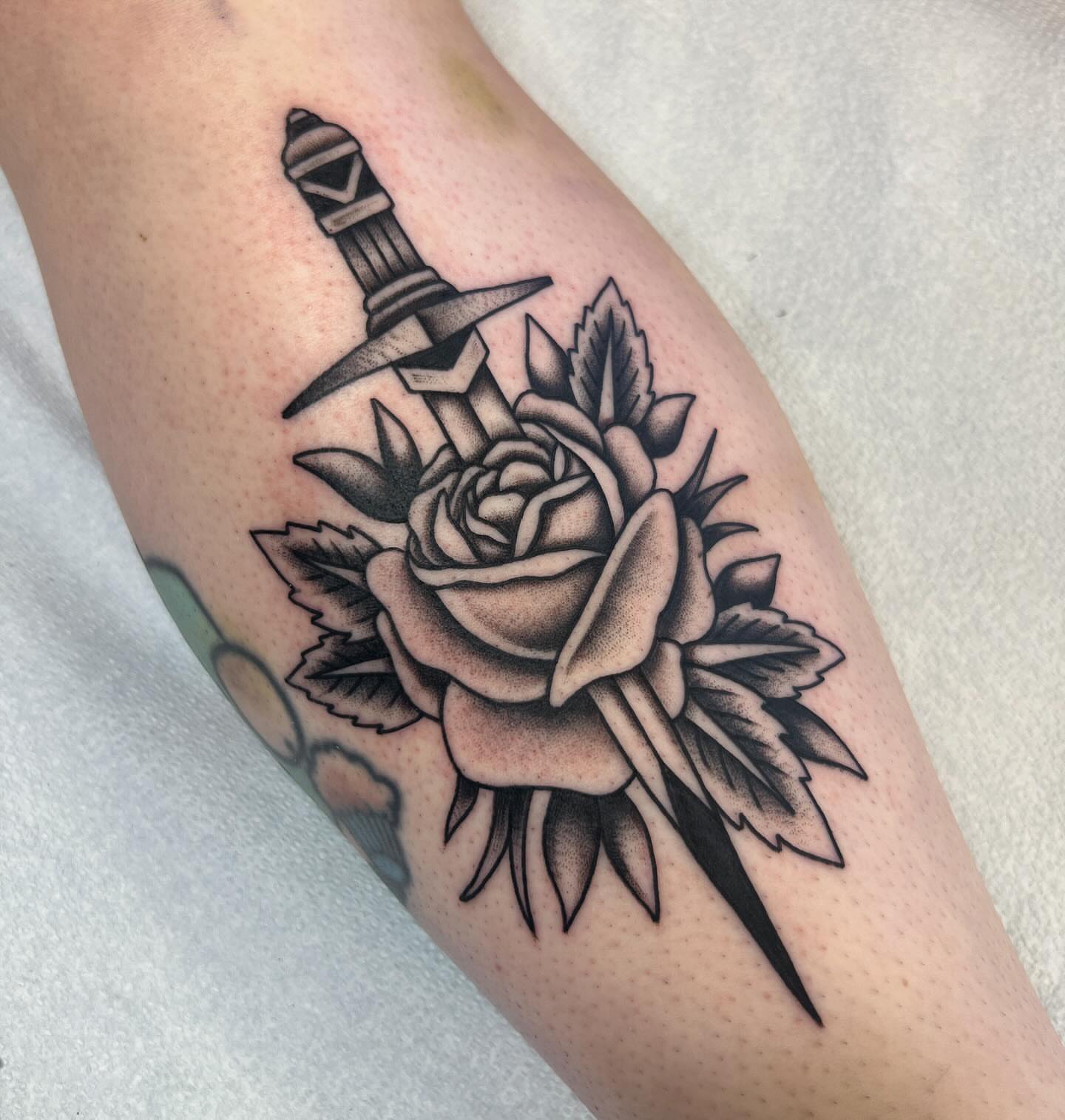 Tattoo by @brookeesutter — black_and_grey