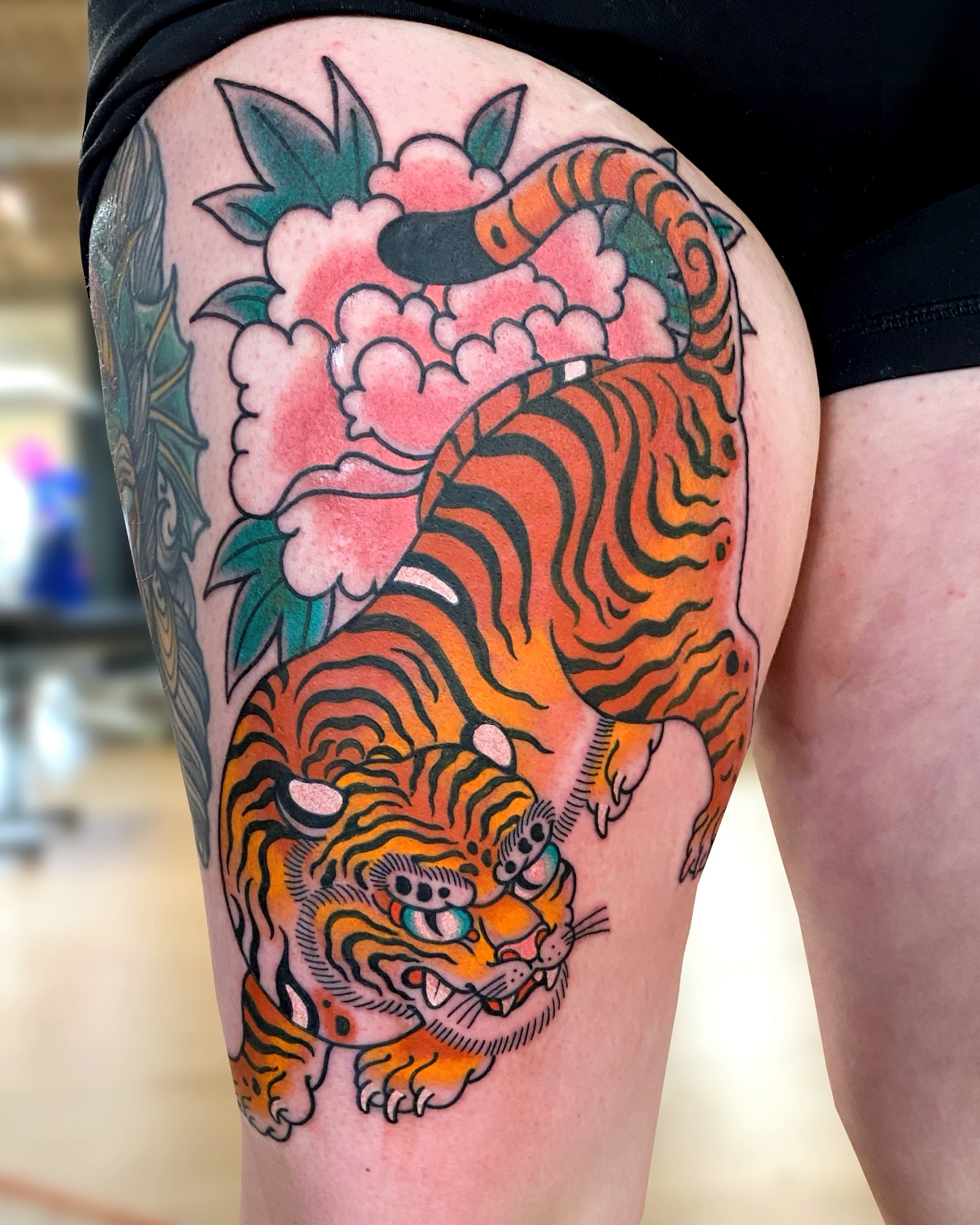 Tattoo by @adam.tennyo.tattoos — american_traditional, japanese_irezumi
