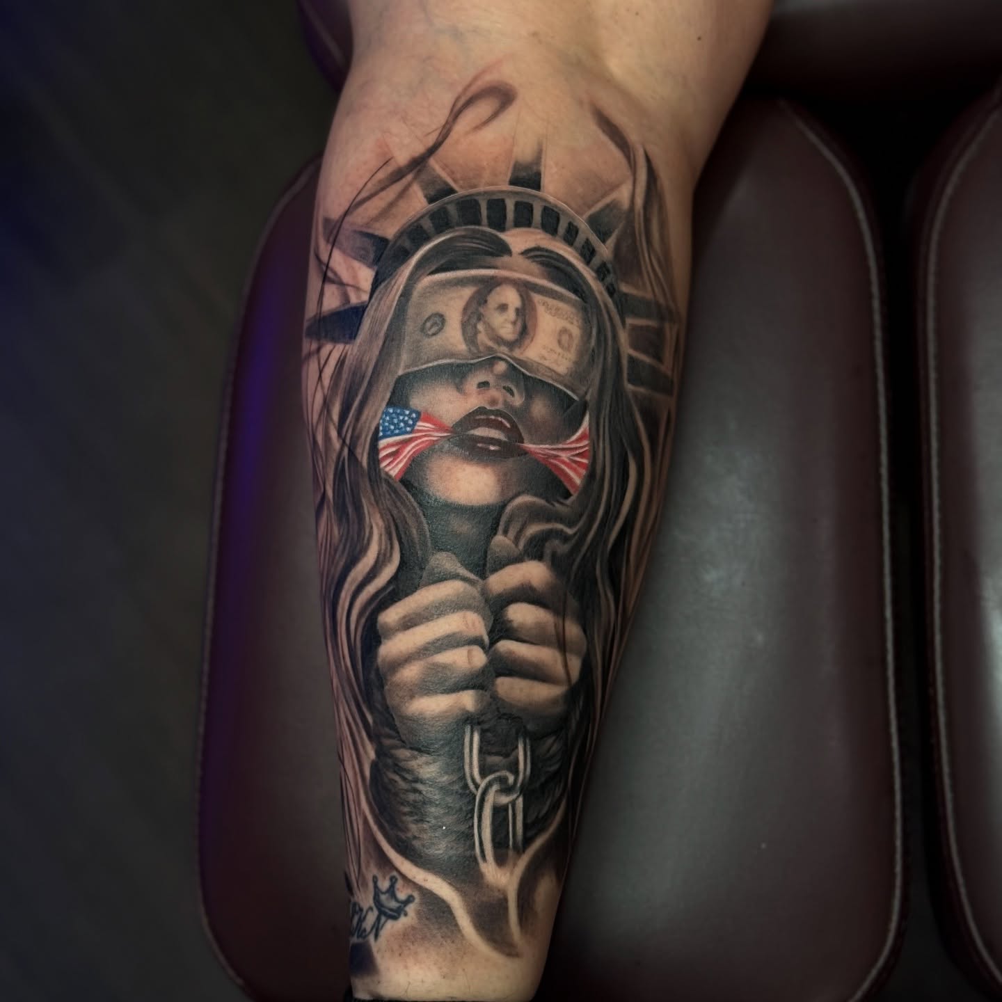 Tattoo by @oscarariastattoos — realism, dark_realism