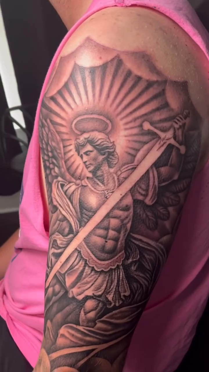 Tattoo by @a5ink — realism, black_and_grey