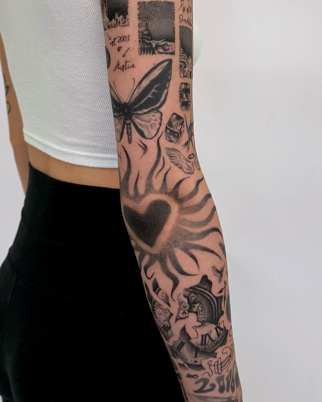 Tattoo by @ilovebluestattoos โ black_and_grey, realism