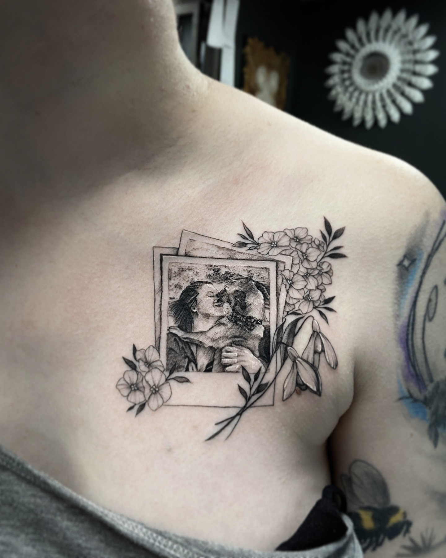 Tattoo by @jenpetronella — black_and_grey, realism