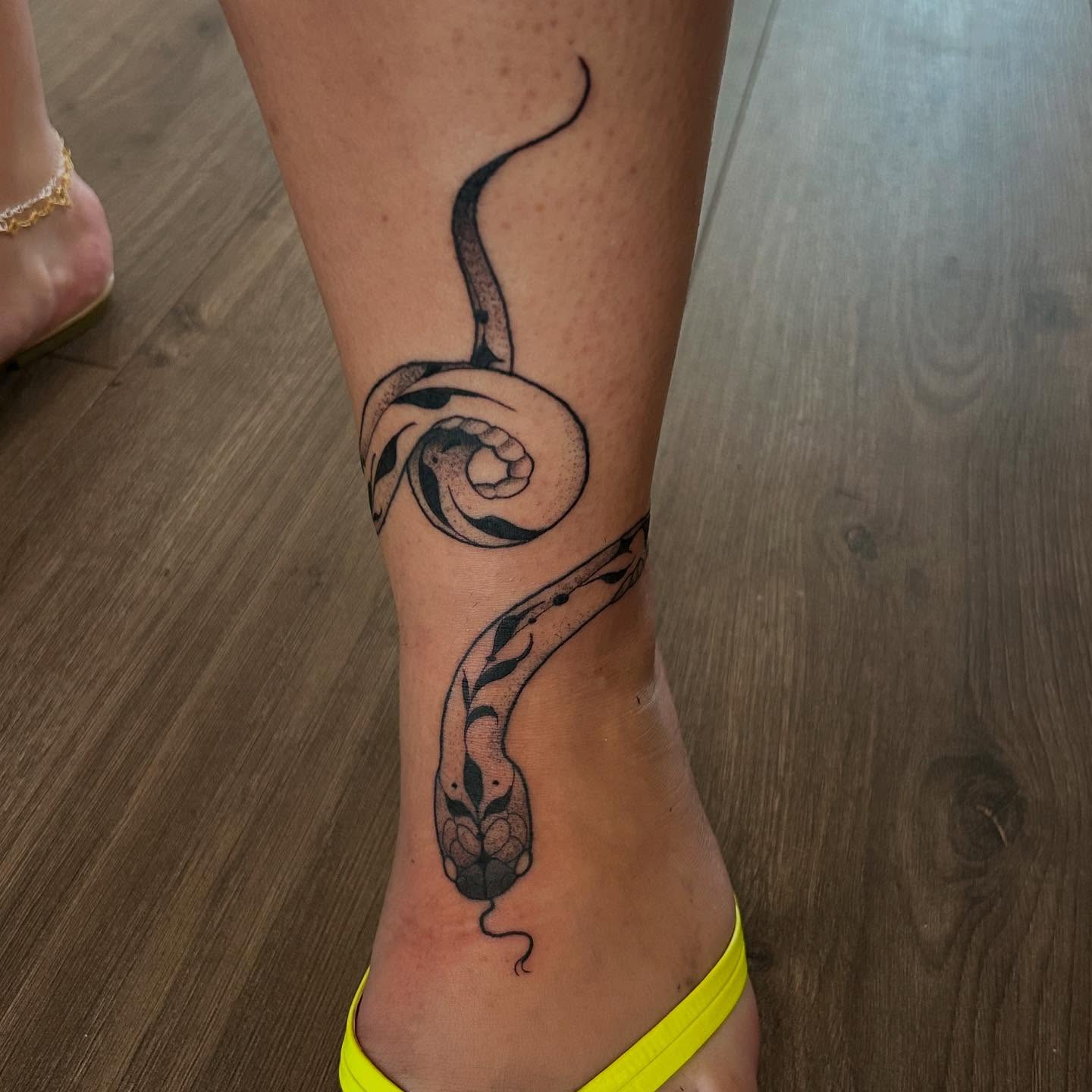 Tattoo by @trashboattattoos — black_and_grey