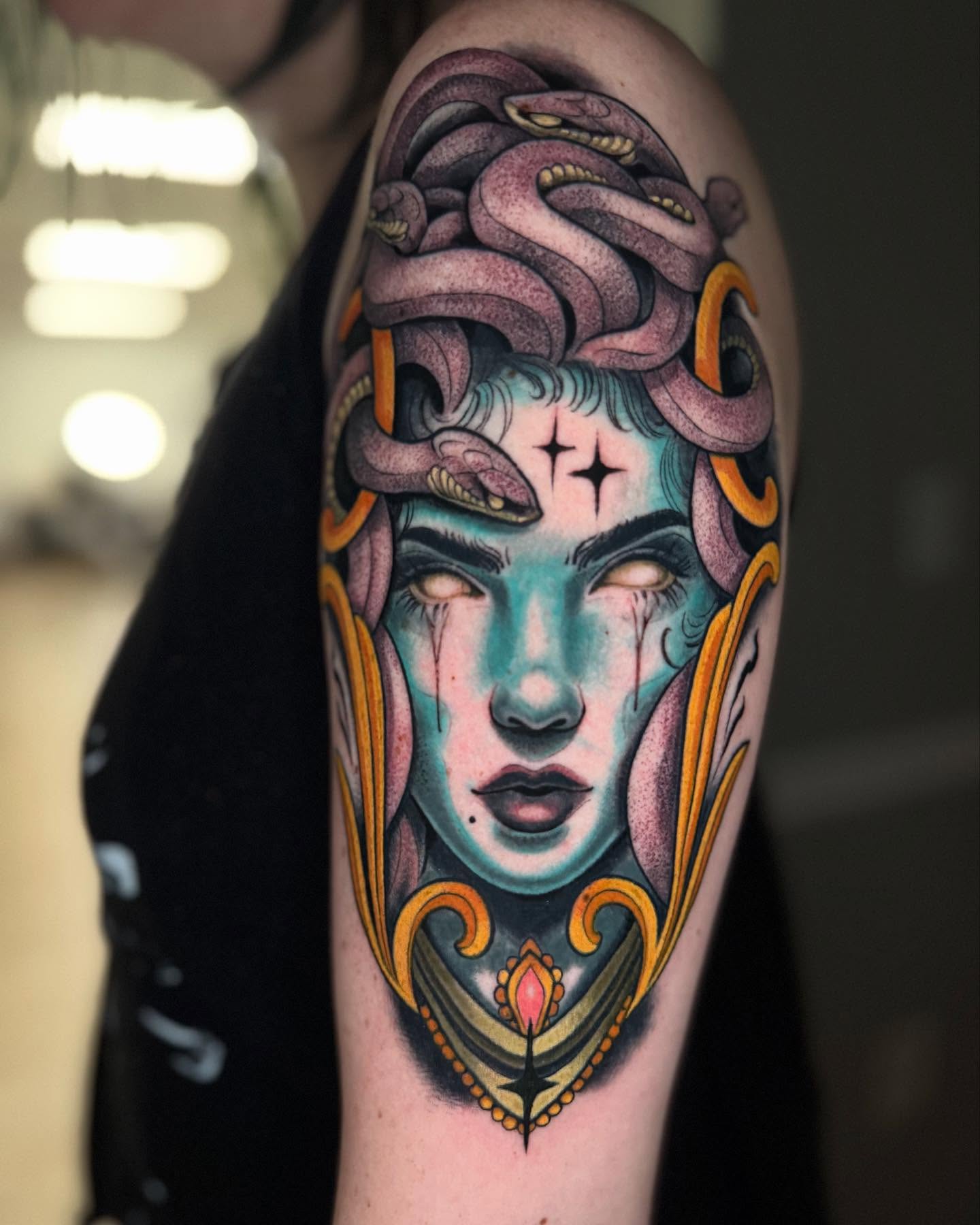 Tattoo by @silkytattoos — american_traditional, dark_realism