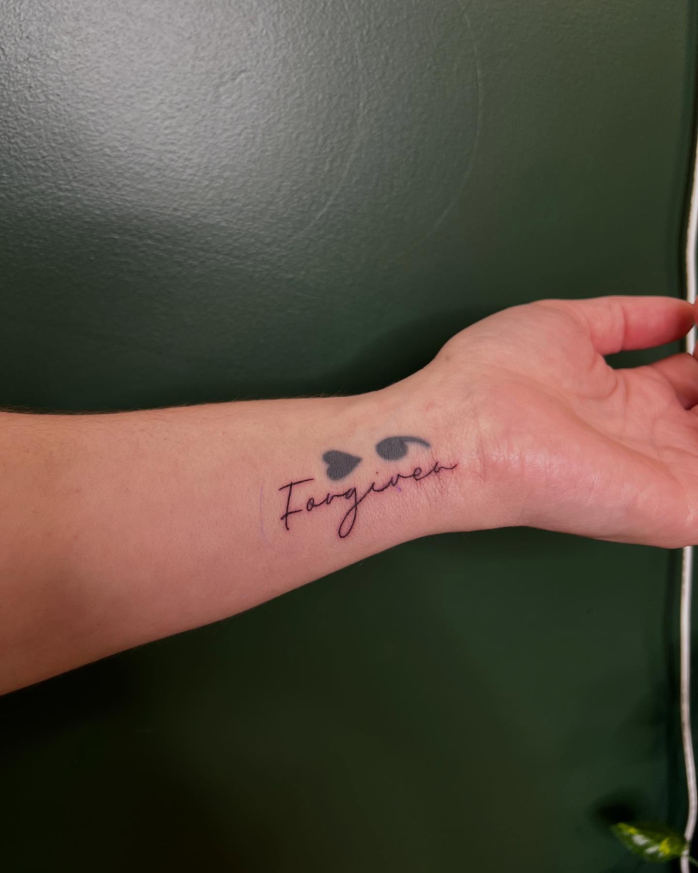 Tattoo by @tattoosbyrach β lettering_script, fine_line