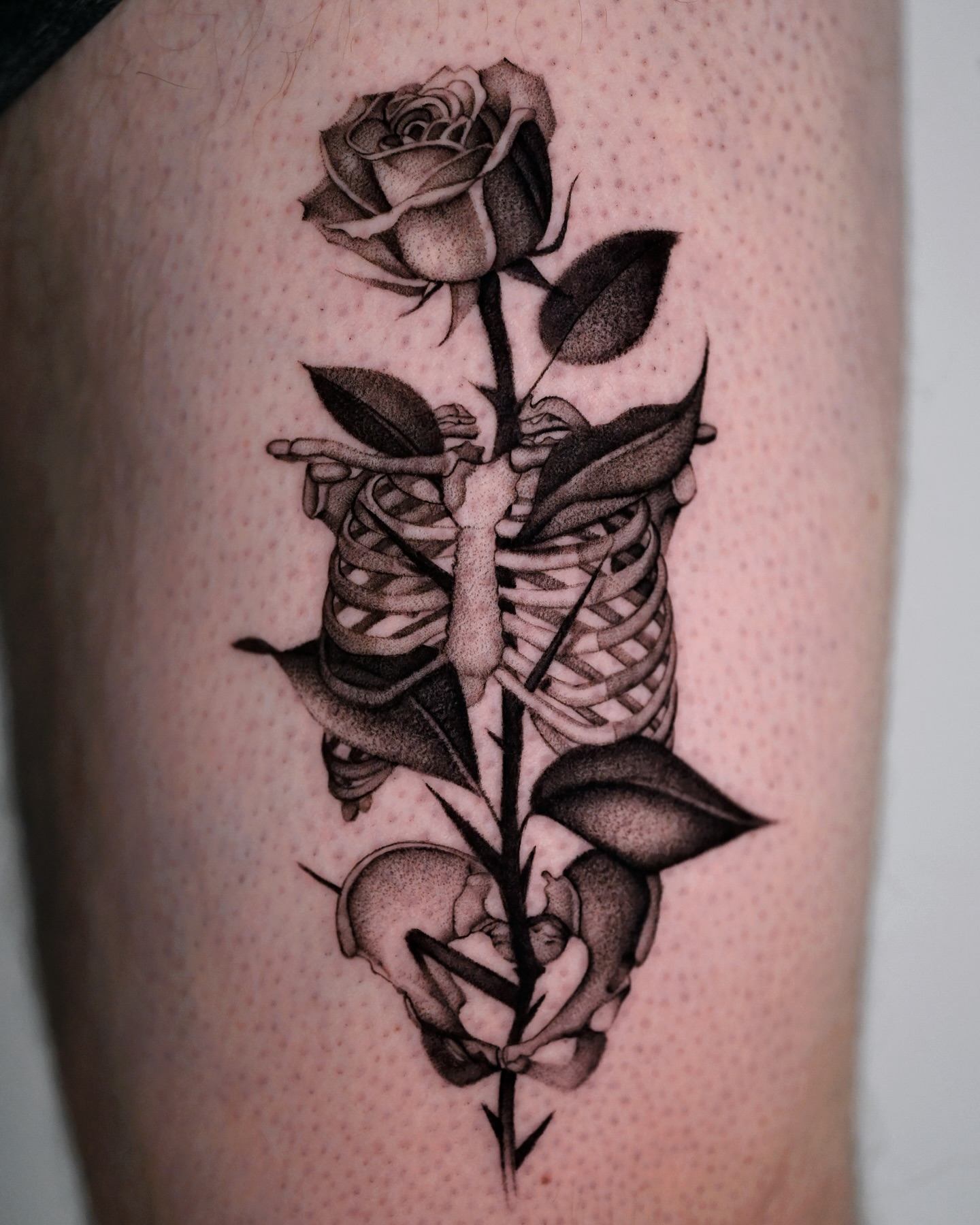 Tattoo by @domcozzaart — black_and_grey, realism