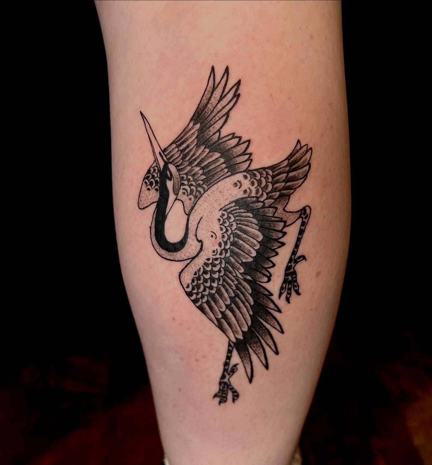 Winged unicorn dotwork tattoo on the forearm by Tash ๐โ๐ฉ