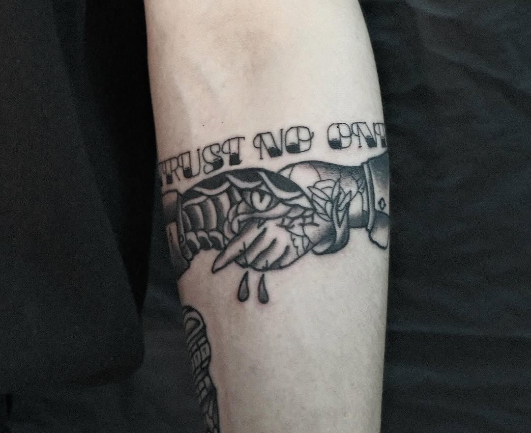Tattoo by @tatts1616 — american_traditional, lettering_script