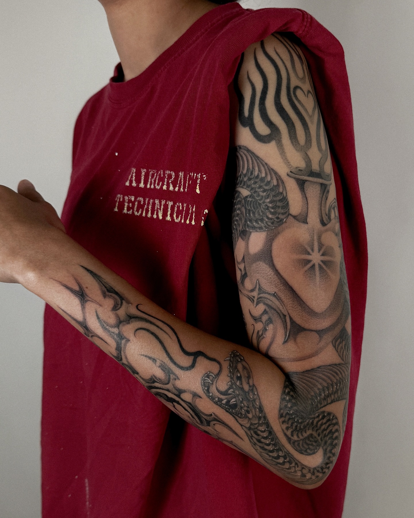 Tattoo by @ellafromhella — black_and_grey