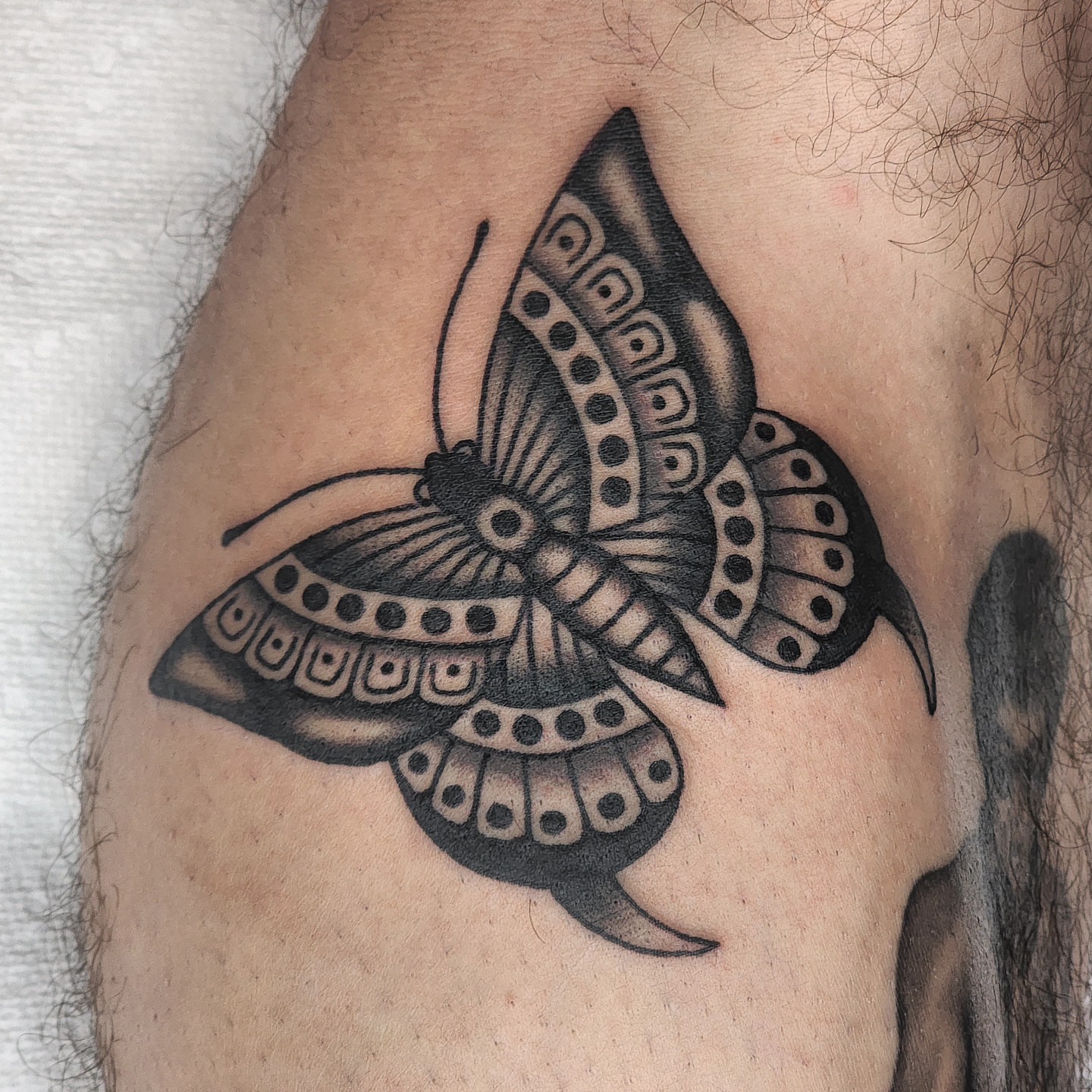 Tattoo by @adambarnestattooer โ black_and_grey