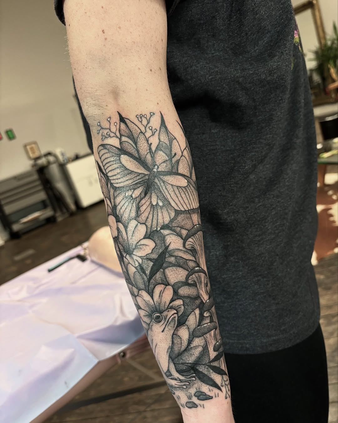 Tattoo by @that.tattoo.vampire — dotwork, black_and_grey