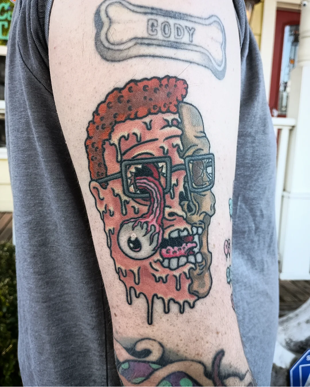 Tattoo by @mister_perks — american_traditional, dark_realism