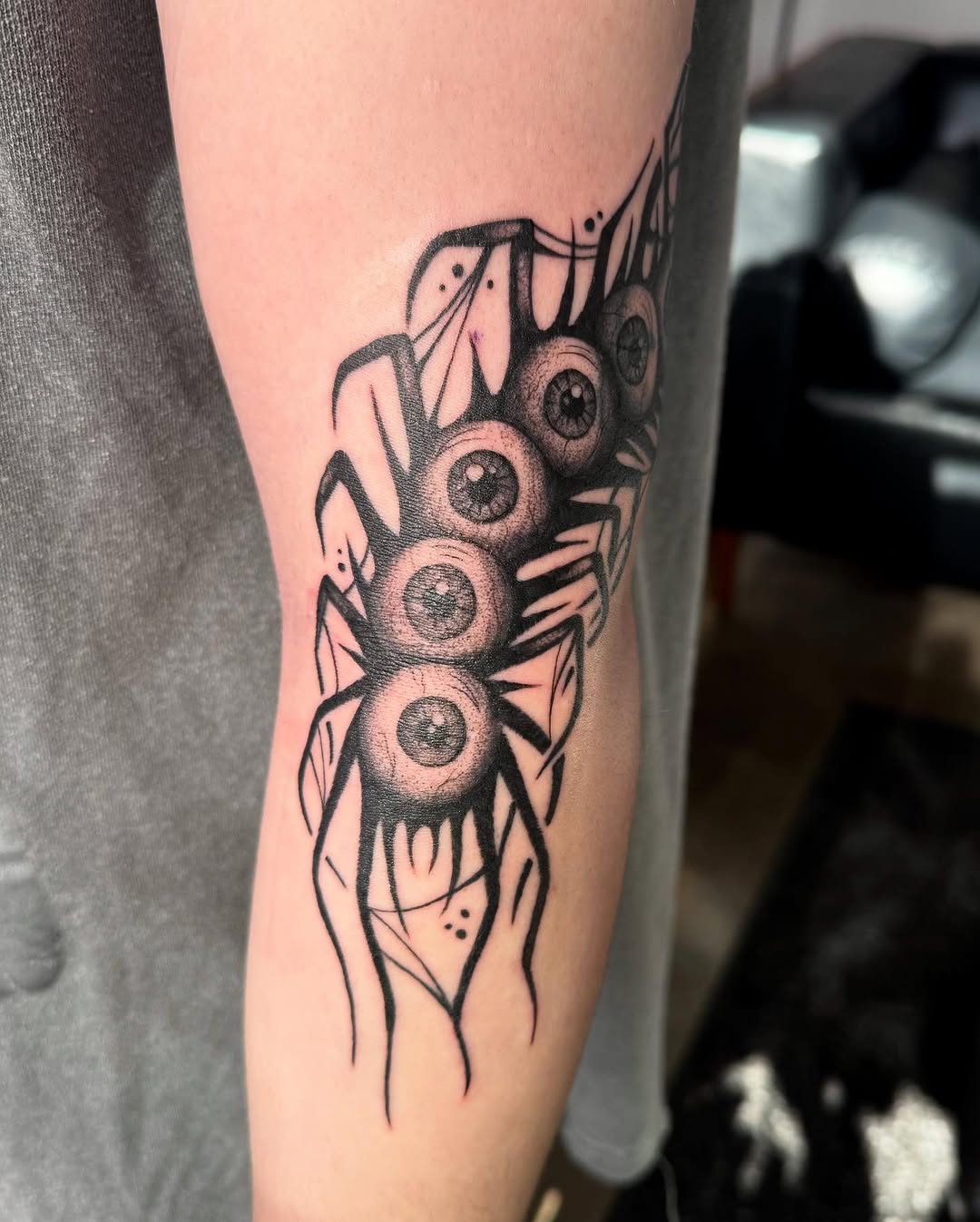 Tattoo by @morgue.in.tattoos — black_and_grey, dark_realism