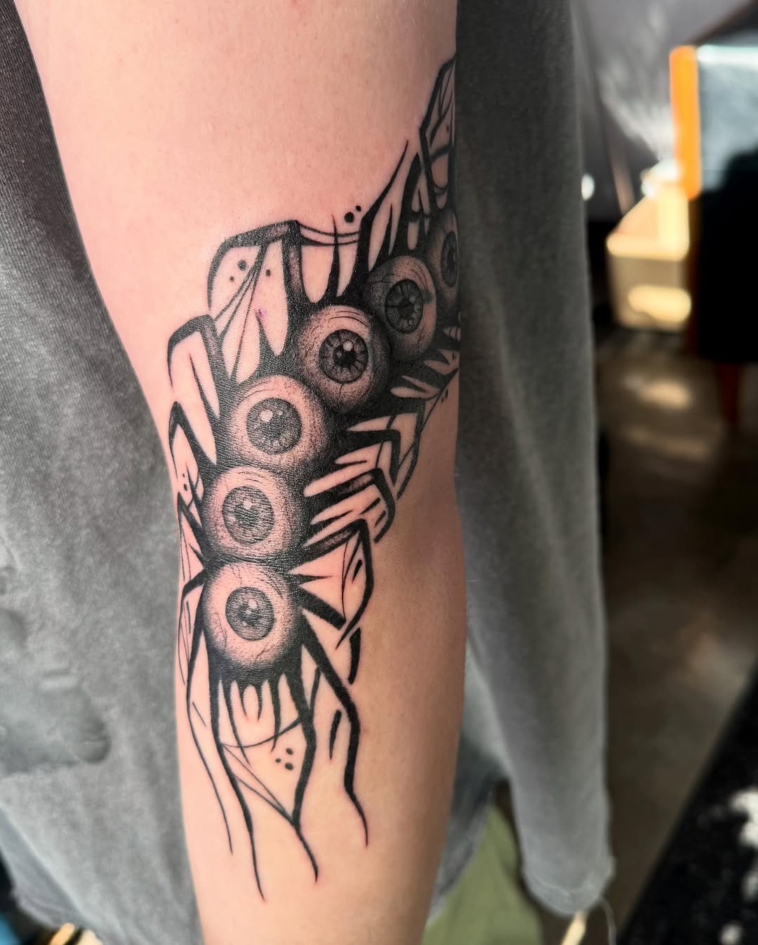 Tattoo by @morgue.in.tattoos — black_and_grey, dark_realism