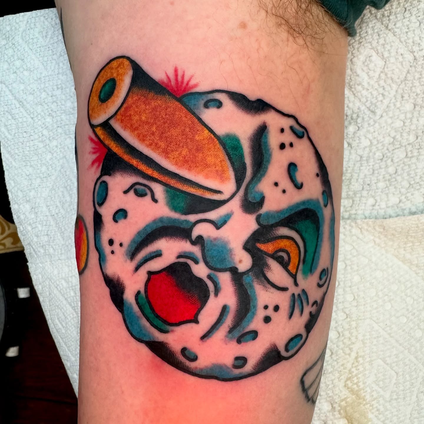 Tattoo by @buddy.holiday — american_traditional, dotwork