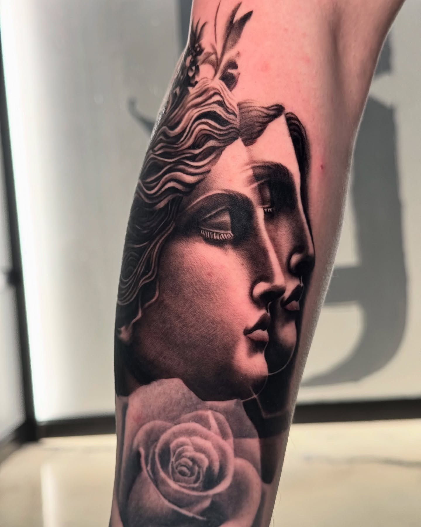 Tattoo by @inkedannarchy — realism, black_and_grey