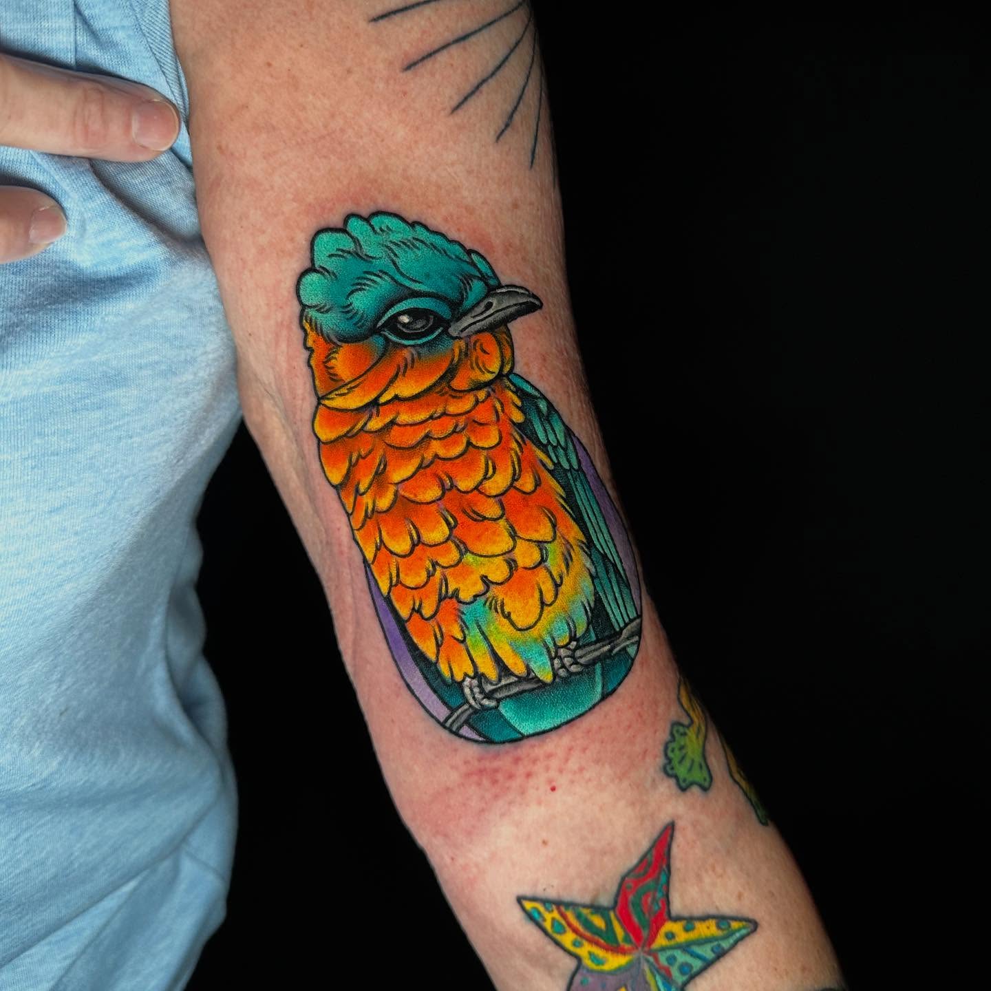 Tattoo by @bigbonedgnome — new_school