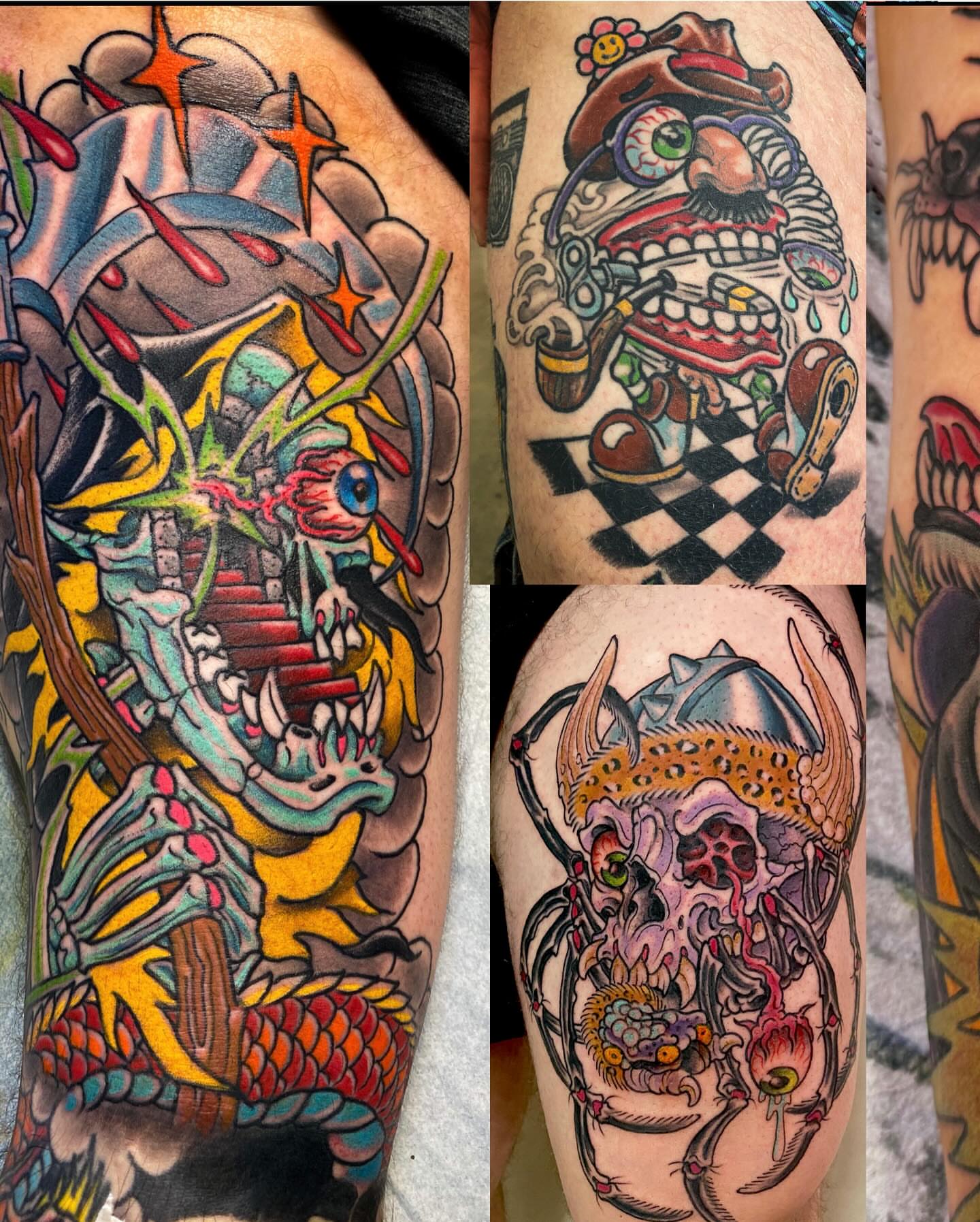 Tattoo by @bicycle_bobs_tat2 — american_traditional, dotwork