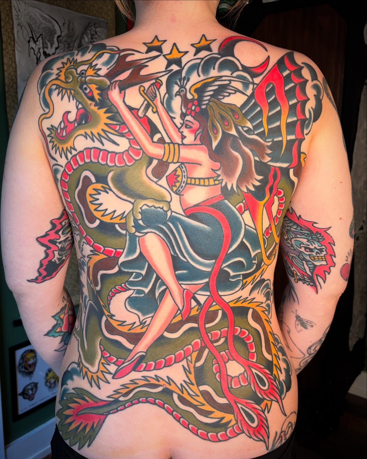 Tattoo by @mason_montgomery — american_traditional, neo_traditional