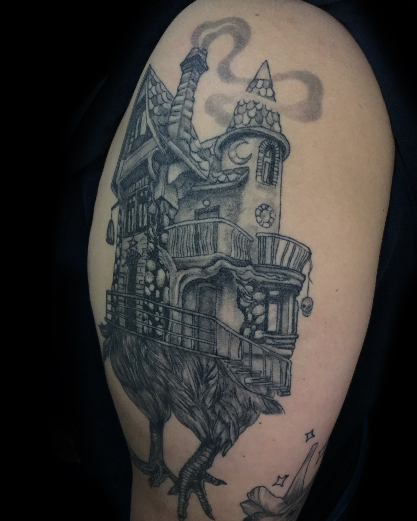 Tattoo by @talia_tattoo_ — black_and_grey, realism