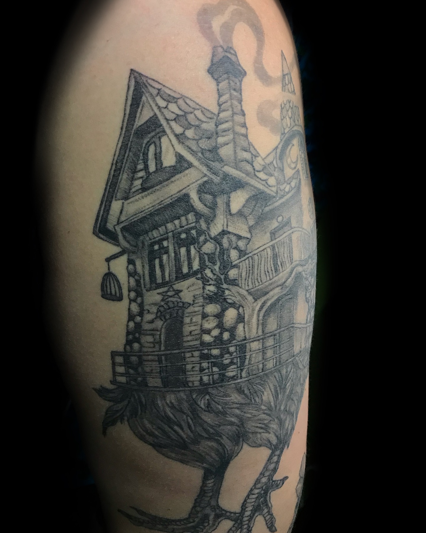 Tattoo by @talia_tattoo_ — black_and_grey, realism