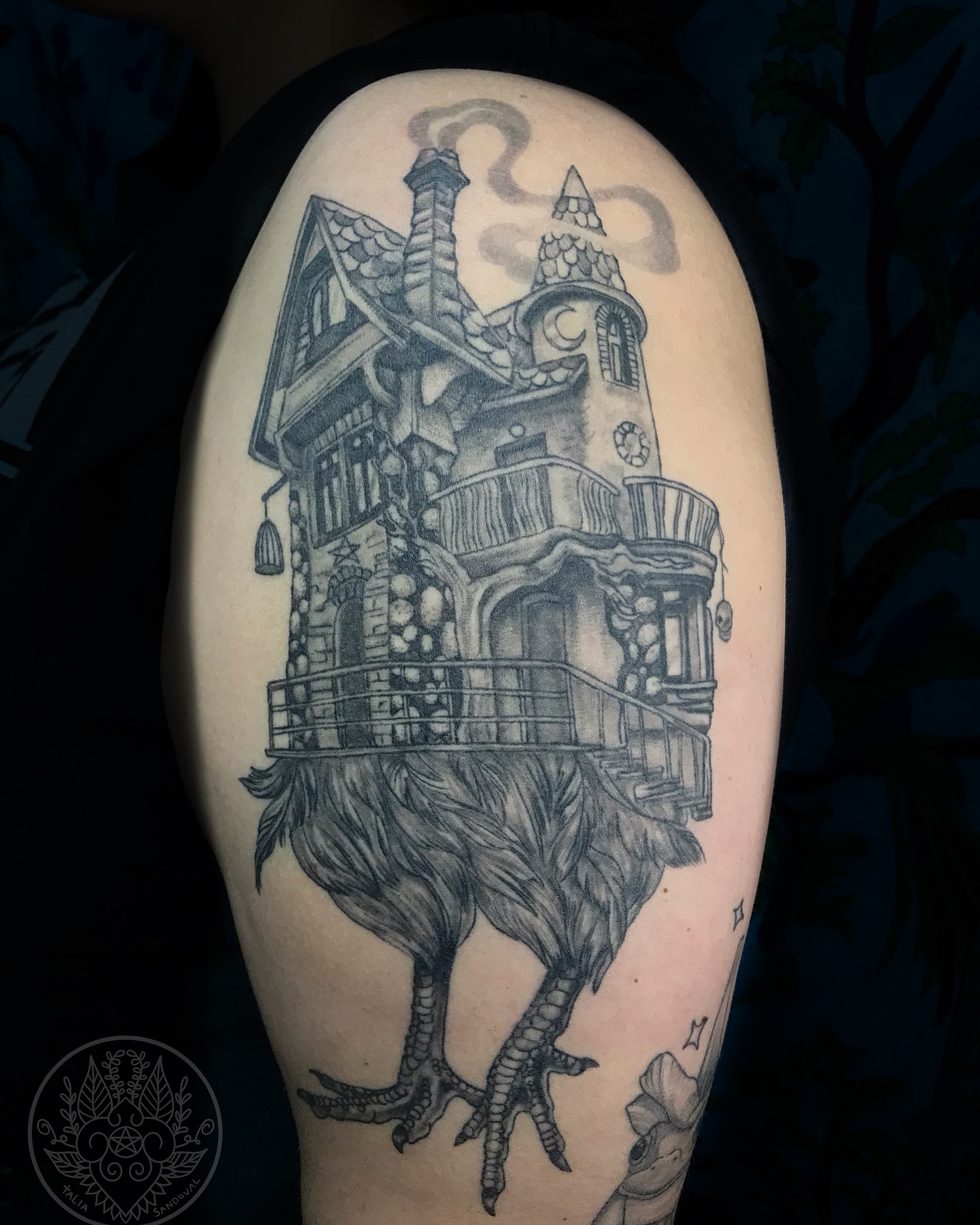 Tattoo by @talia_tattoo_ — black_and_grey, realism