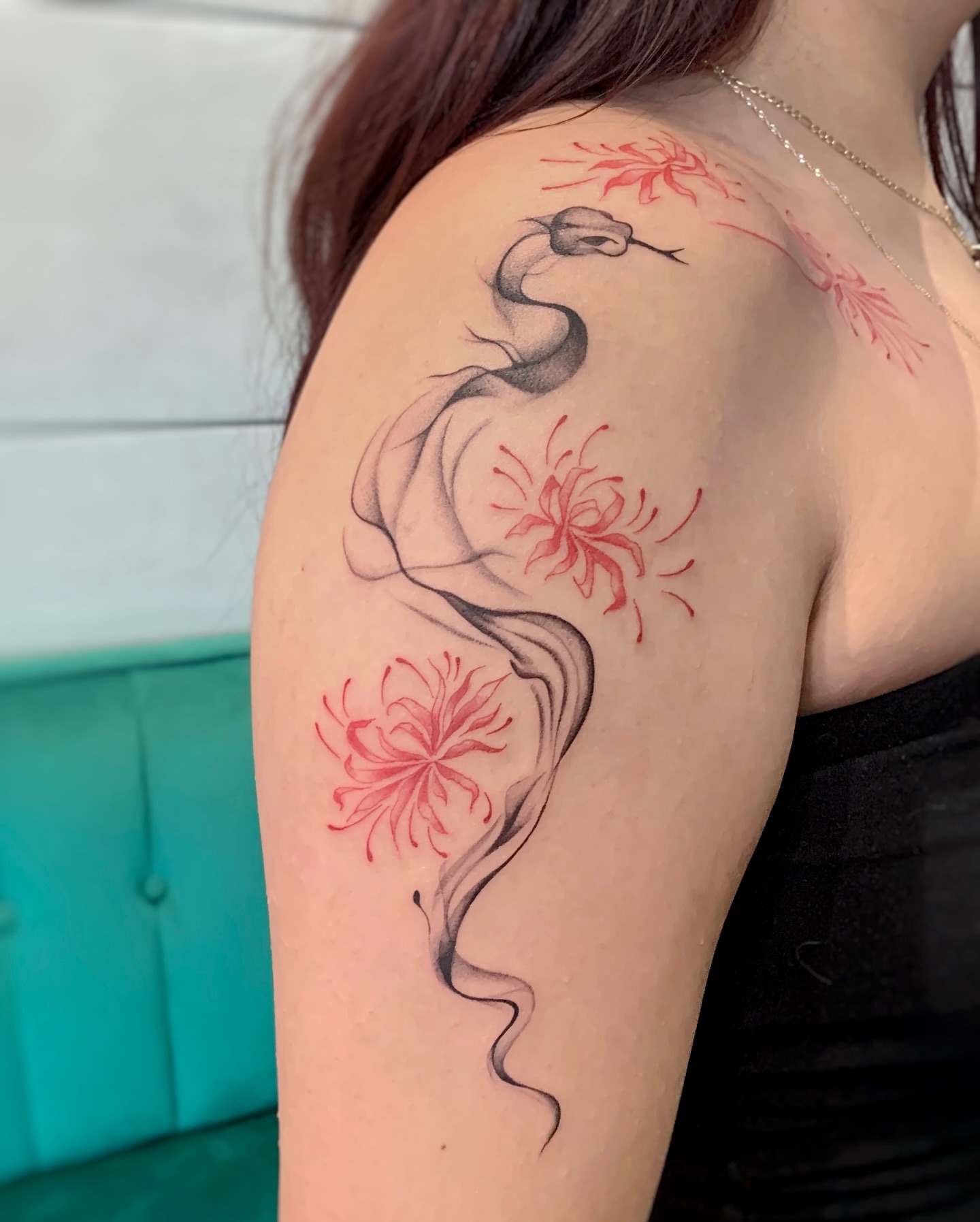 Tattoo by @inkw.han — black_and_grey, realism