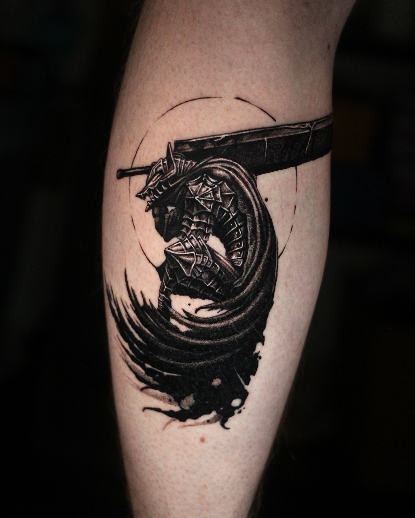 Tattoo by @h.black_ink — black_and_grey, geometric